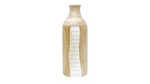 Dotti Carved Wood Vase - 34cm