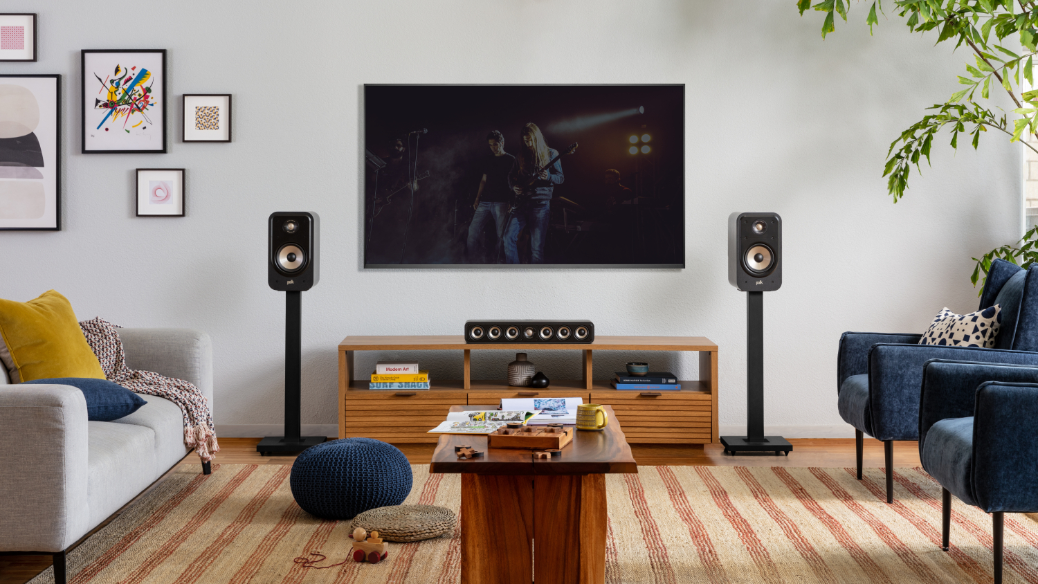 Polk Audio ES20 125W Bookshelf Speaker - Pair/Black (Signature Elite Series)