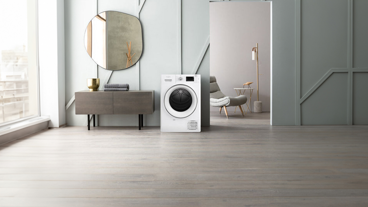 Whirlpool 9kg 9 Program Heat Pump Condenser Dryer - White (WHP80250)