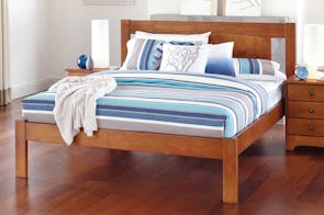 Calais Queen Bed Rimu Stain