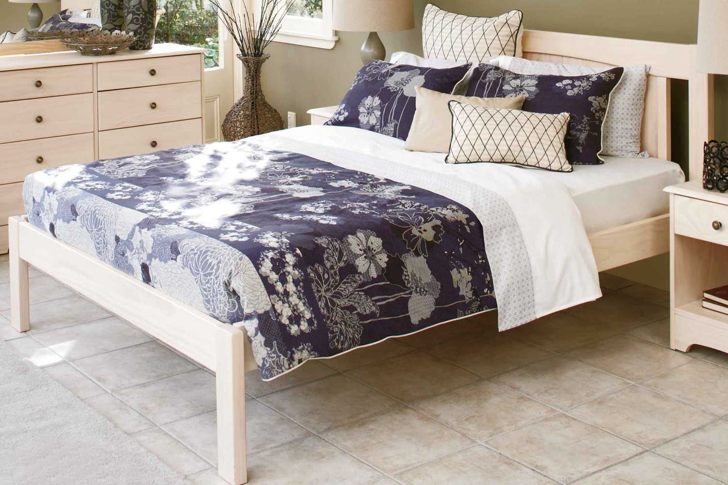 Calais King White Wash Bed Frame by Coastwood Furniture Harvey Norman