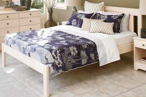Calais King White Wash Bed Frame by Coastwood Furniture