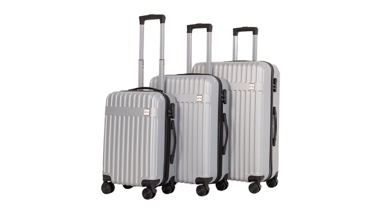 Milano Travel Luxury Luggage Set 3pcs. - Silver