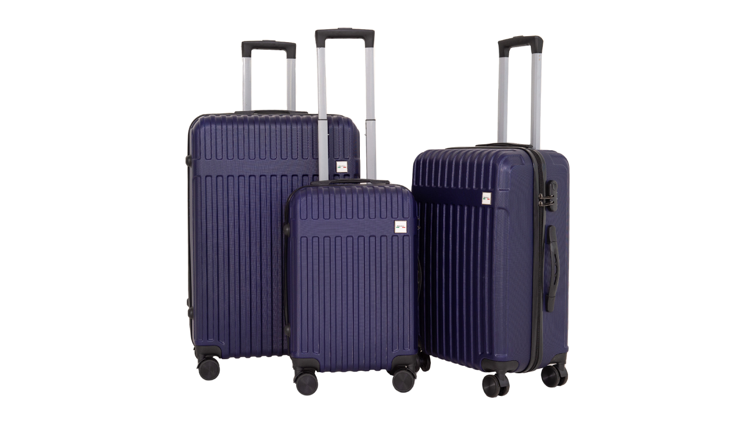 Milano Travel Luxury Luggage Set 3pcs. Blue Harvey Norman New Zealand