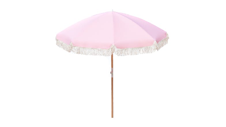 Havana 2m Outdoor Fringe Umbrella - Dusty Rose