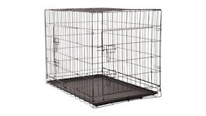 4Paws Collapsable Wire Pet Cage with Base Tray 91 x 60 x 66cm