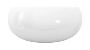 NNEVL Basin Round Rounded Edge Ceramic 40 x 15cm - White