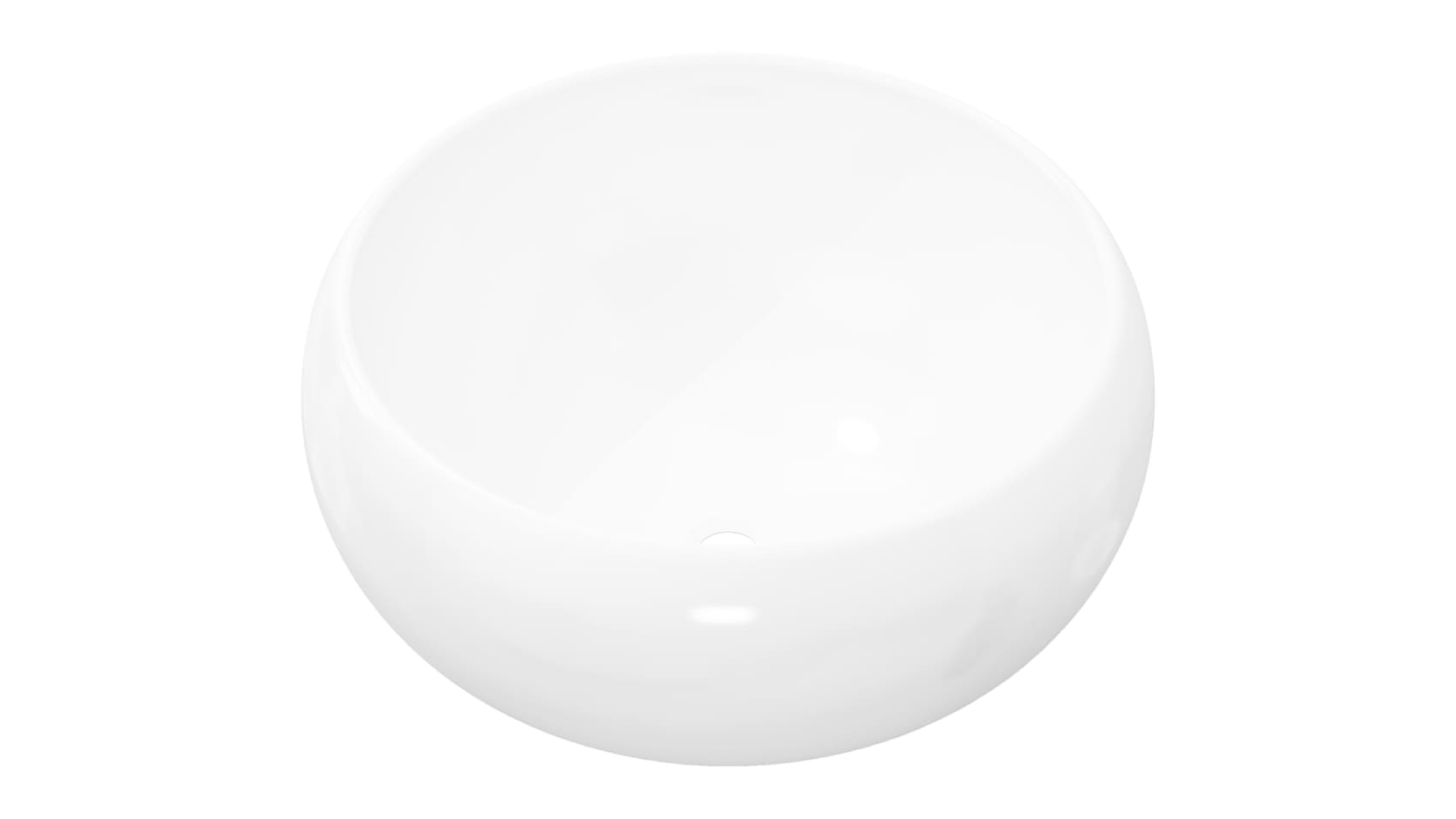 NNEVL Rounded Edge Ceramic Basin 40 x 15cm - White