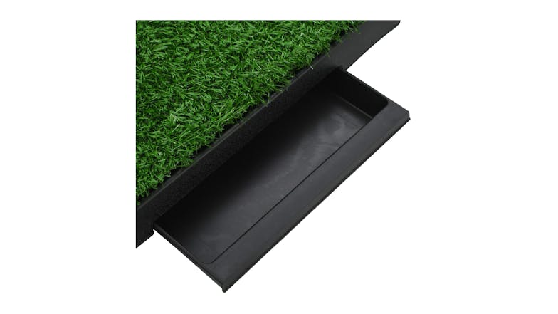 NNEVL Pet Toilet w/ Tray Artificial Grass 63 x 50 x 7cm