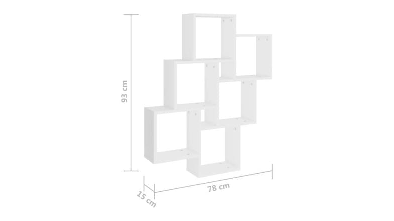 NNEVL Wall Shelves Square 78 x 15 x 93cm - White