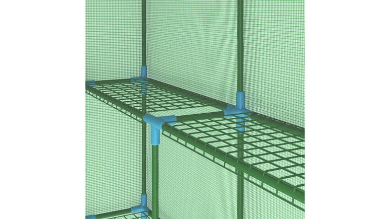 NNEVL Greenhouse w/ Steel Shelves 143 x 143 x 195cm