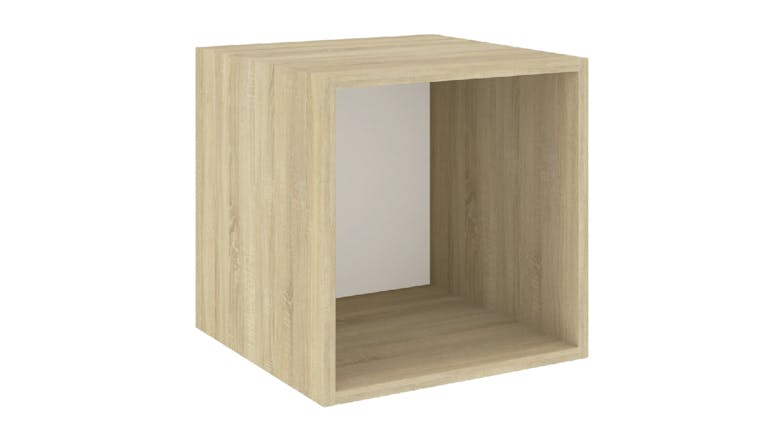 NNEVL Wall Cabinet 37 x 37 x 37cm - Sonoma Oak/White