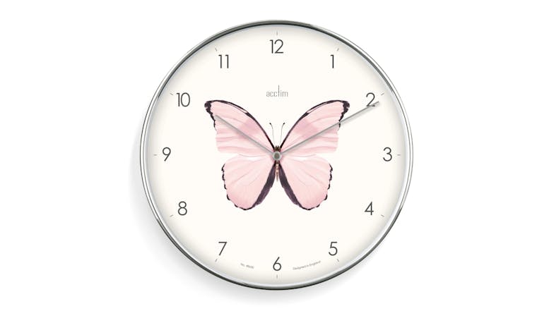 Acctim "Society" Wall Clock - Butterfly