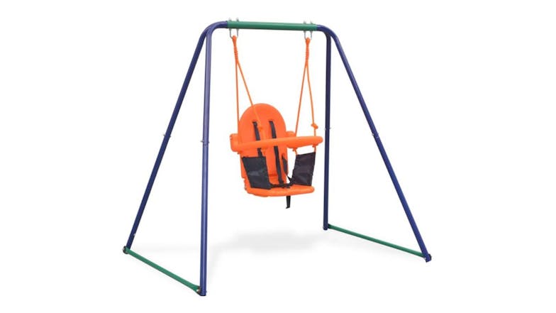 NNEVL 2-In-1 Toddler Swing Set - Orange