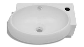 NNEVL Basin w/ Faucet Hole & Overflow Ceramic 41 x 28 x 12.5cm - White