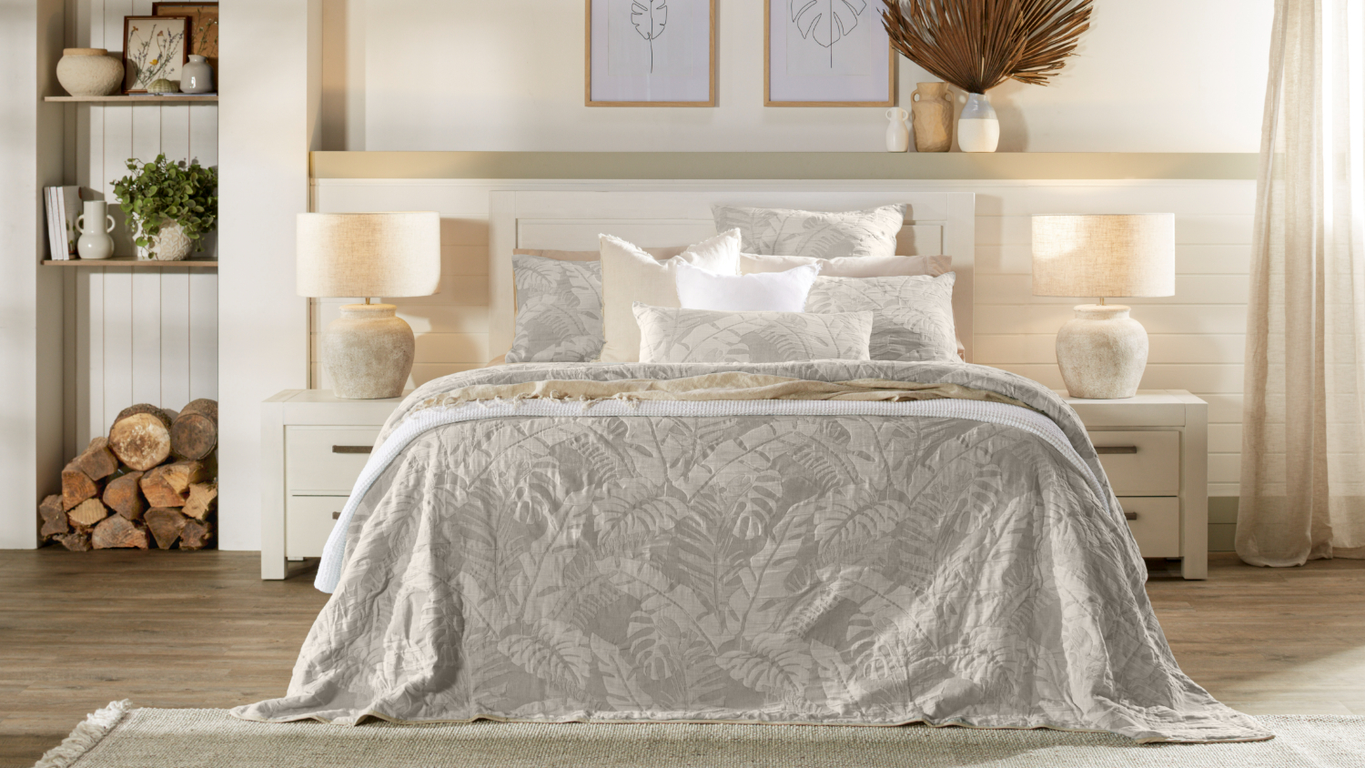 Bahamas Grey Coverlet by L'Avenue Harvey Norman New Zealand