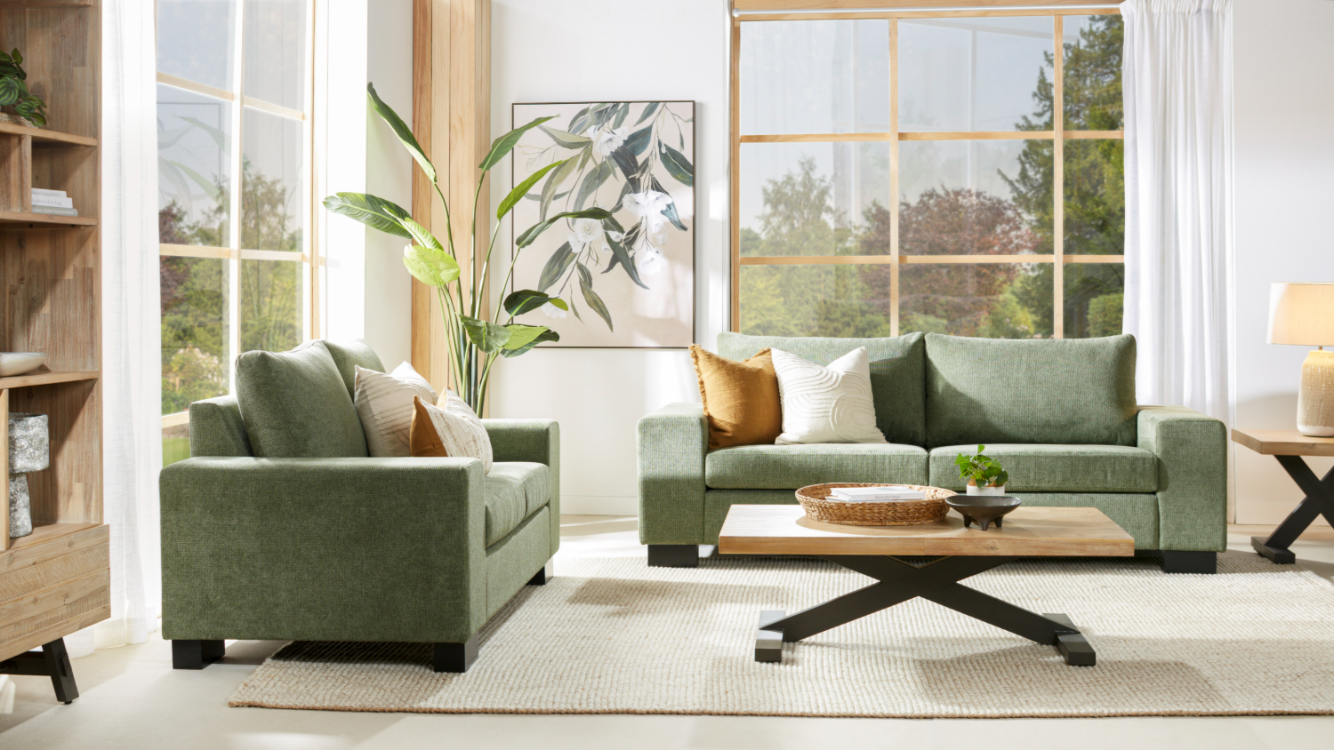 Lisbon 3 Seater Fabric Sofa