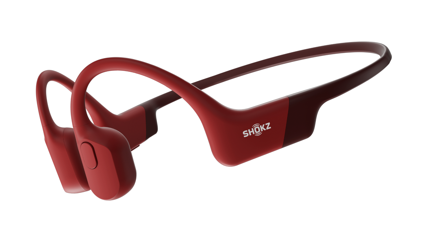 Shokz OpenRun Wireless Open-Ear Headphones - Red