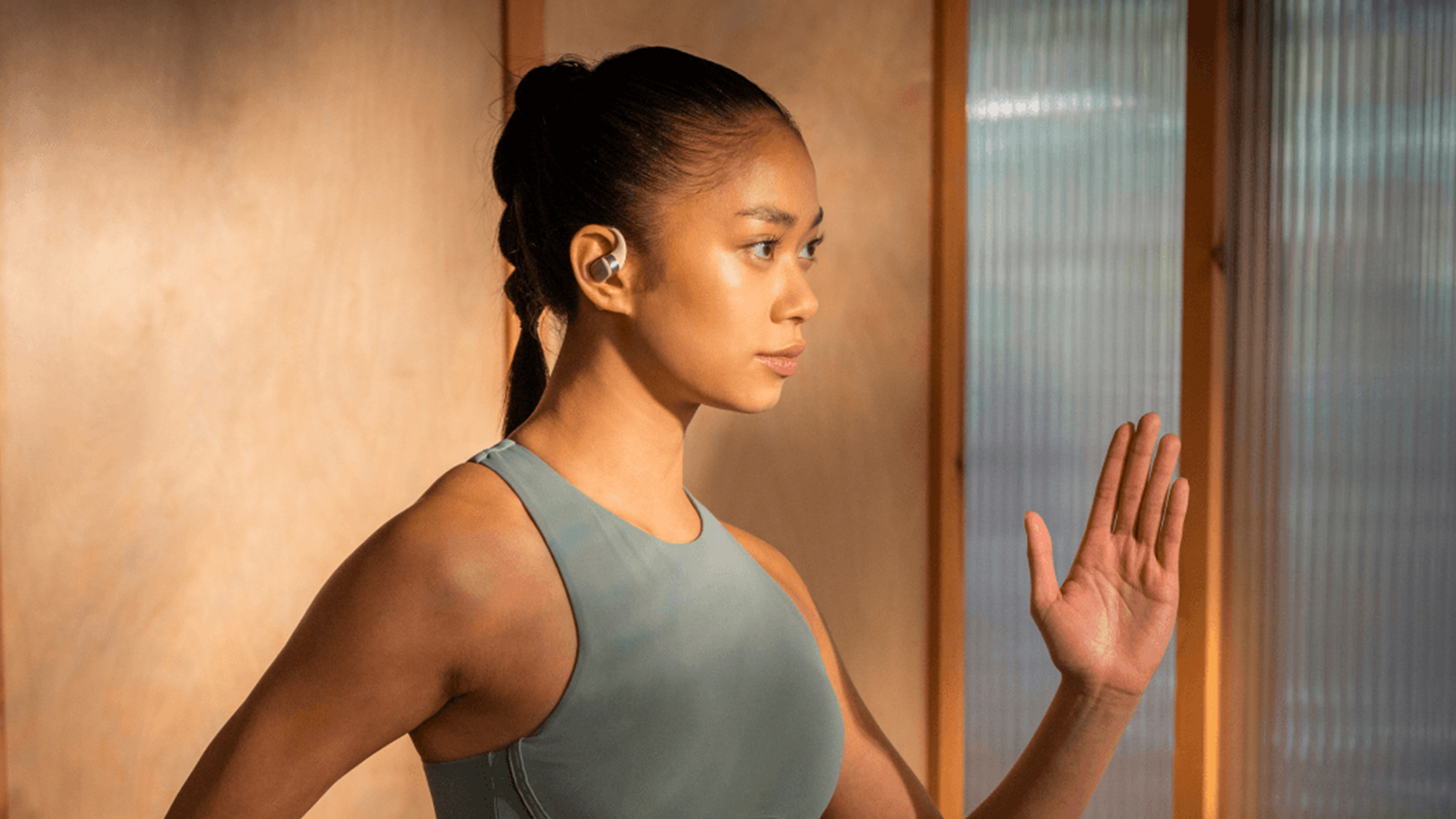 Shokz OpenFit True Wireless Open-Ear Headphones - Beige