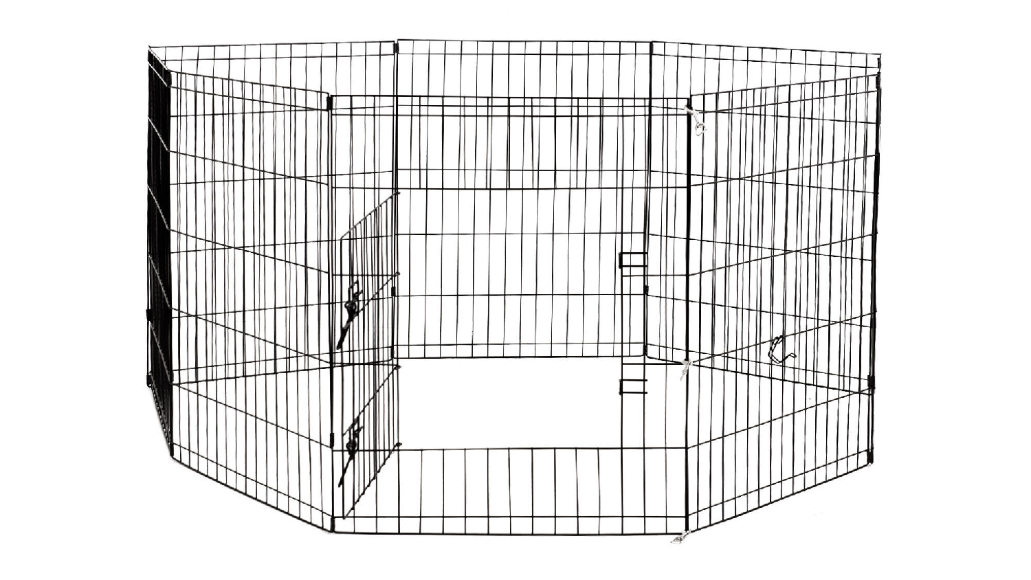 4Paws Collapsable 8 Panel Wire Pet Pen 61cm