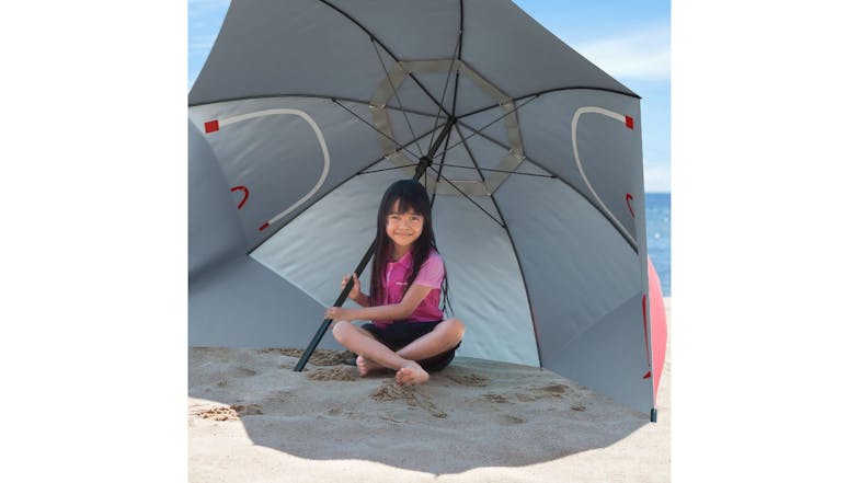 Havana 2.4m Beach Umbrella with Walls, Vents - Blue