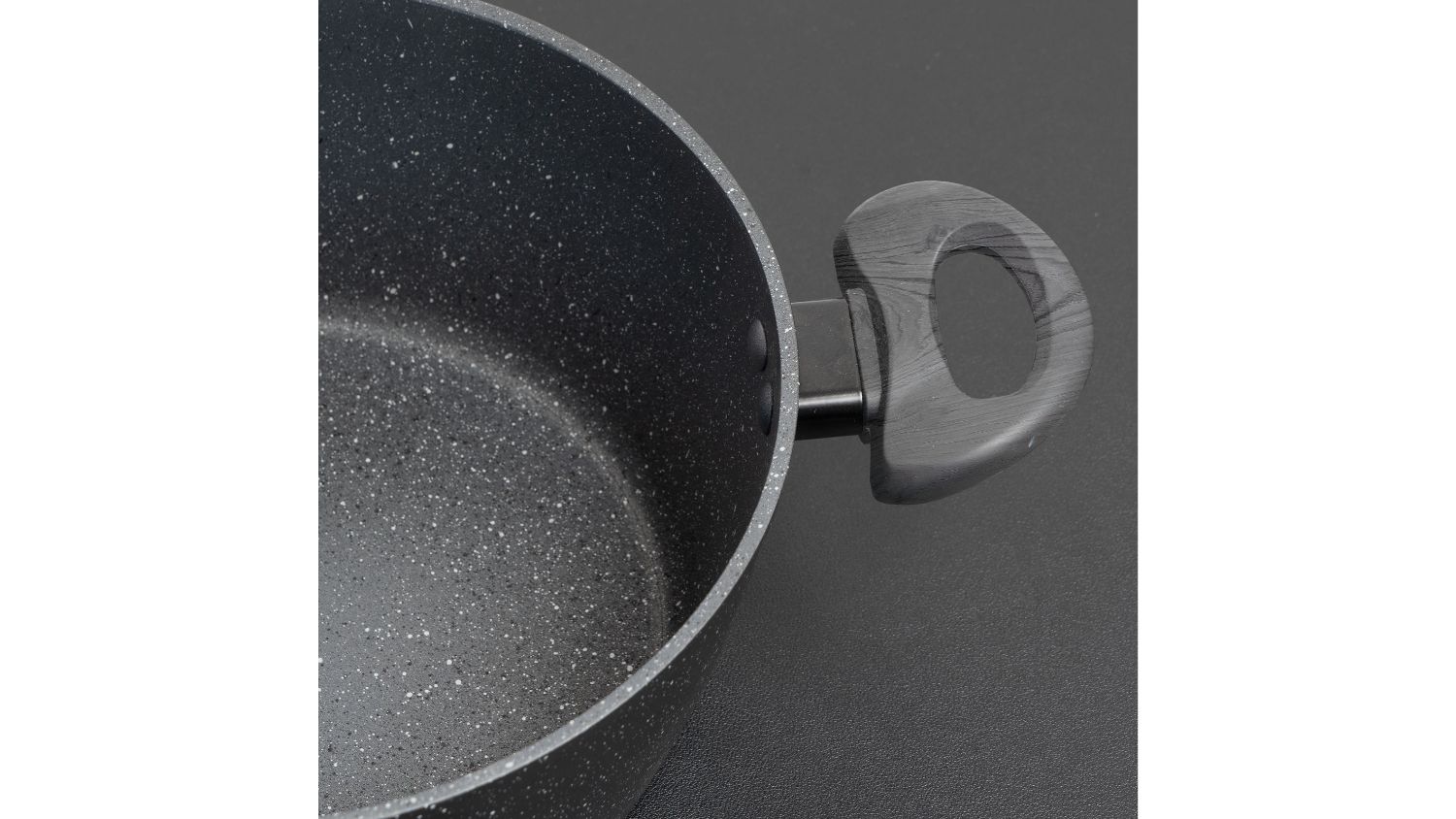 Stonechef Aluminium Nonstick Saucepan with Lid 24cm Stone
