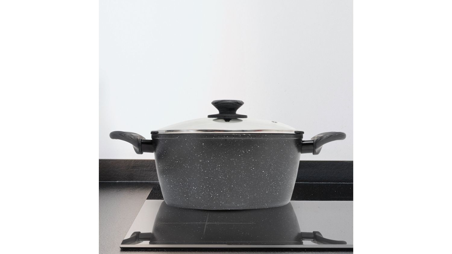 Stonechef Aluminium Nonstick Saucepan with Lid 24cm Stone