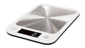 Salter Stainless Steel Electronic Kitchen Scales - Silver/White