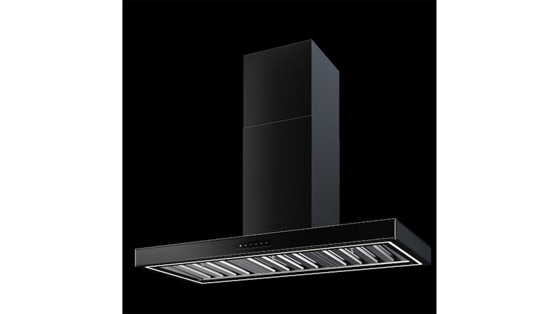 Belling 110cm Box Chimney Wall Mounted Rangehood - Black (BTC110BG)