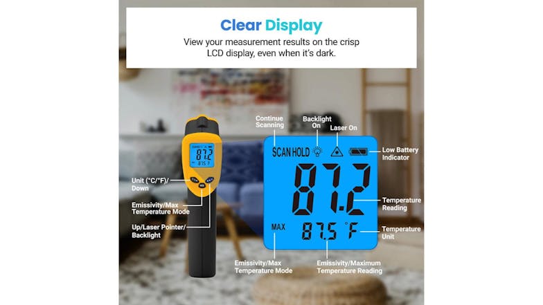 Etekcity 774 Lasergrip Handheld Infrared Thermometer