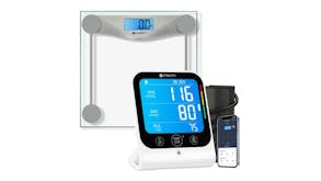 Etekcity Digital Bathroom Scales & Blood Pressure Monitor Bundle - Clear/Silver