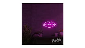 Radikal Neon Lips Sign - Hot Pink