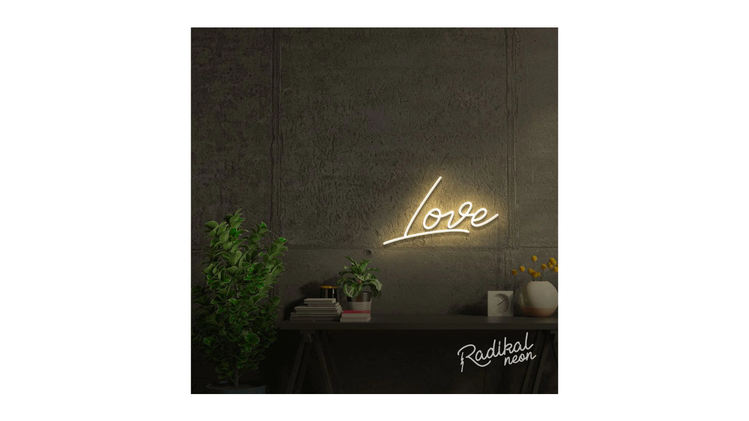 Radikal Neon "Love" Sign - Warm White