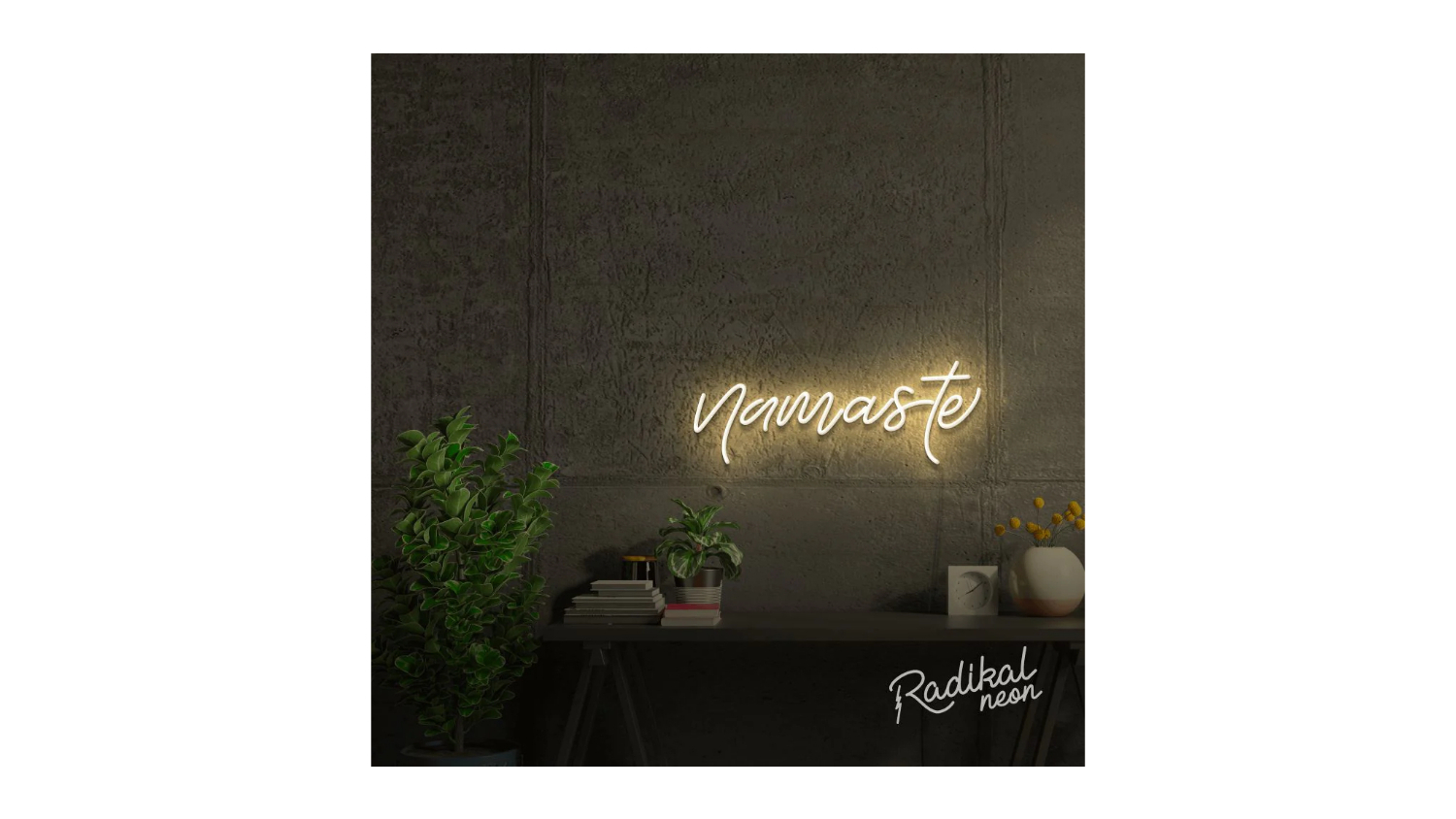 Radikal Neon "Namaste" Sign - Warm White