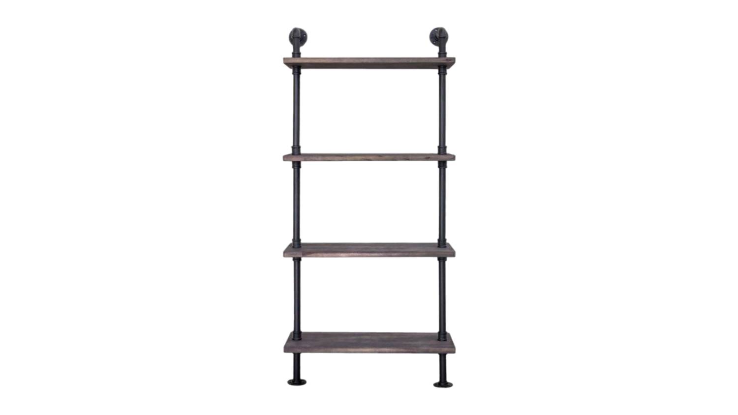 TSB Living 4 Tier Industrial Pipe Shelf Harvey Norman New Zealand   PR6586 01 