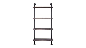 TSB Living 4 Tier Industrial Pipe Shelf