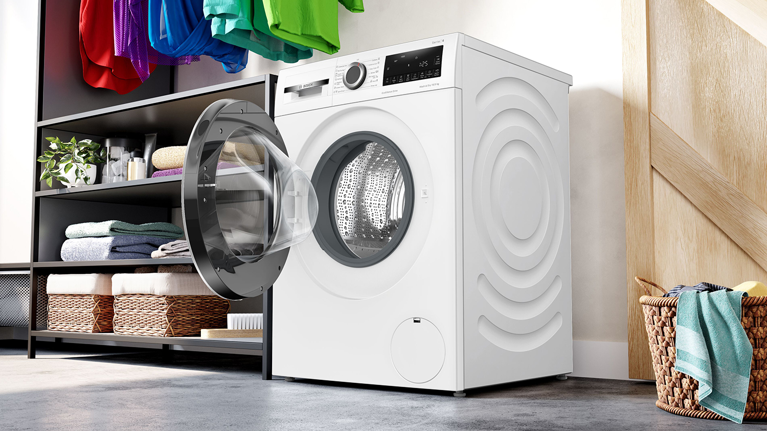 Bosch 10kg Front Loading Washer & 5kg Condenser Dryer Combo - White (WNA254U1AU)