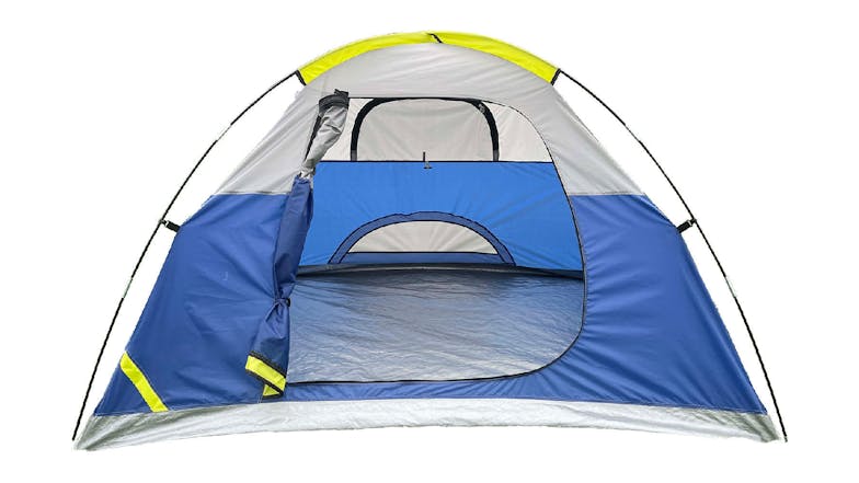 Havana Outdoors Camping Tent 1.5 x 2m - Blue/Grey