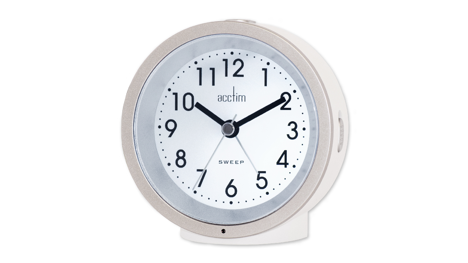 Acctim "Caleb" Alarm Clock with Smartlite - White