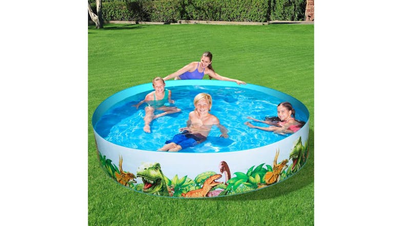 NNEVL Bestway Fill'N'Fun Swimming Pool 224cm - Dinosaur