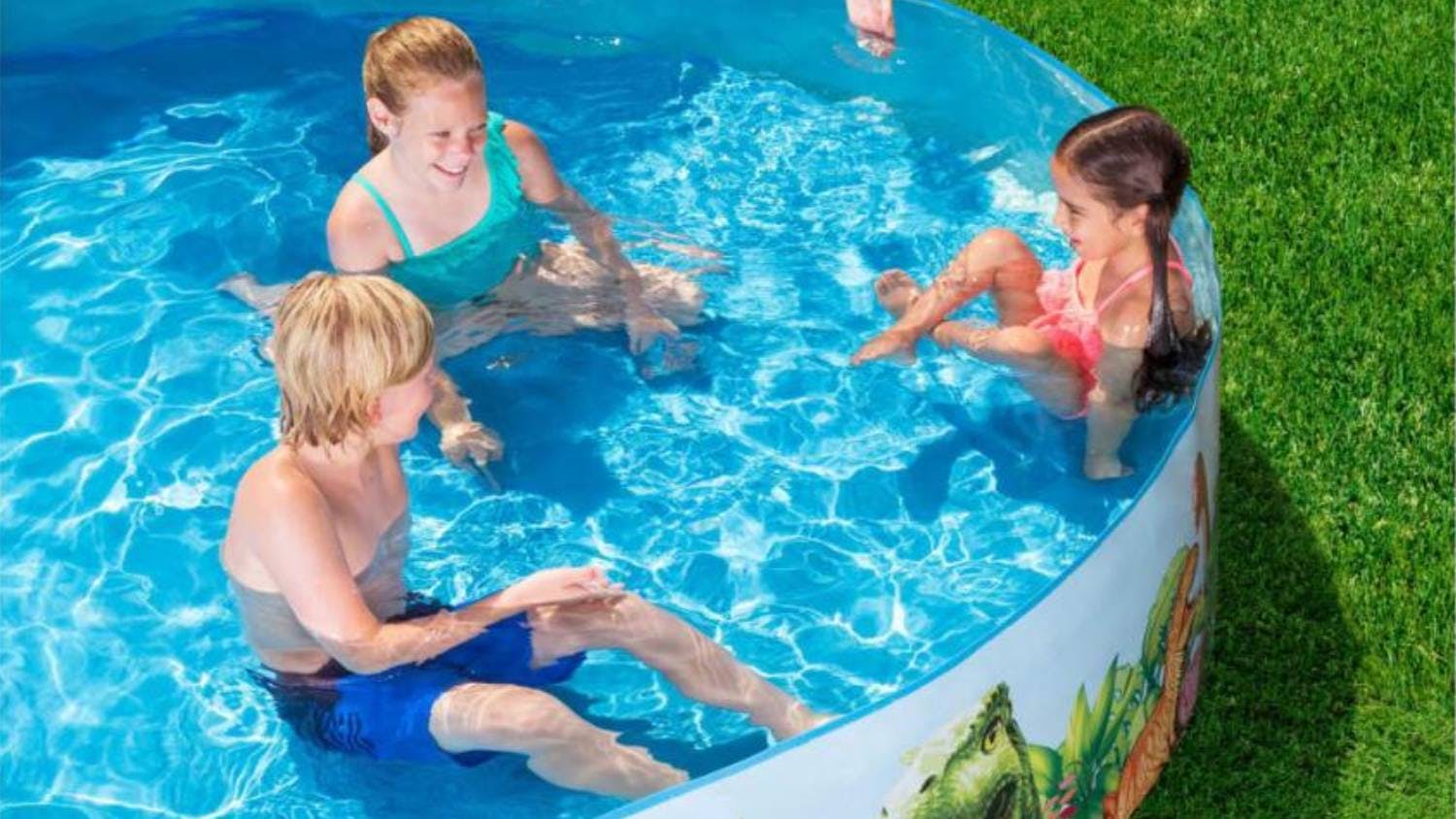 NNEVL Bestway Fill'N'Fun Swimming Pool 224cm - Dinosaur