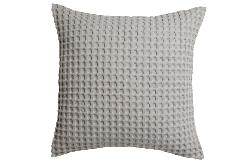 Cape Waffle Grey European Pillowcase by L'Avenue