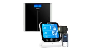 Etekcity Smart Bathroom Scale w/ App Connectivity & Blood Pressure Monitor Bundle - Black