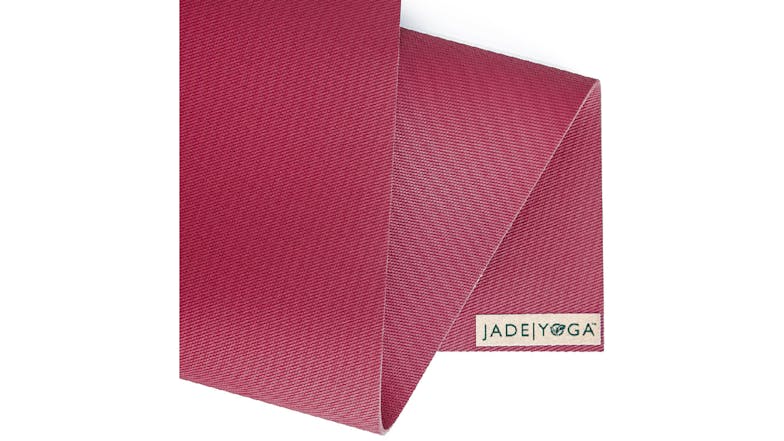 JadeYoga Harmony Yoga Mat 173cm - Raspberry