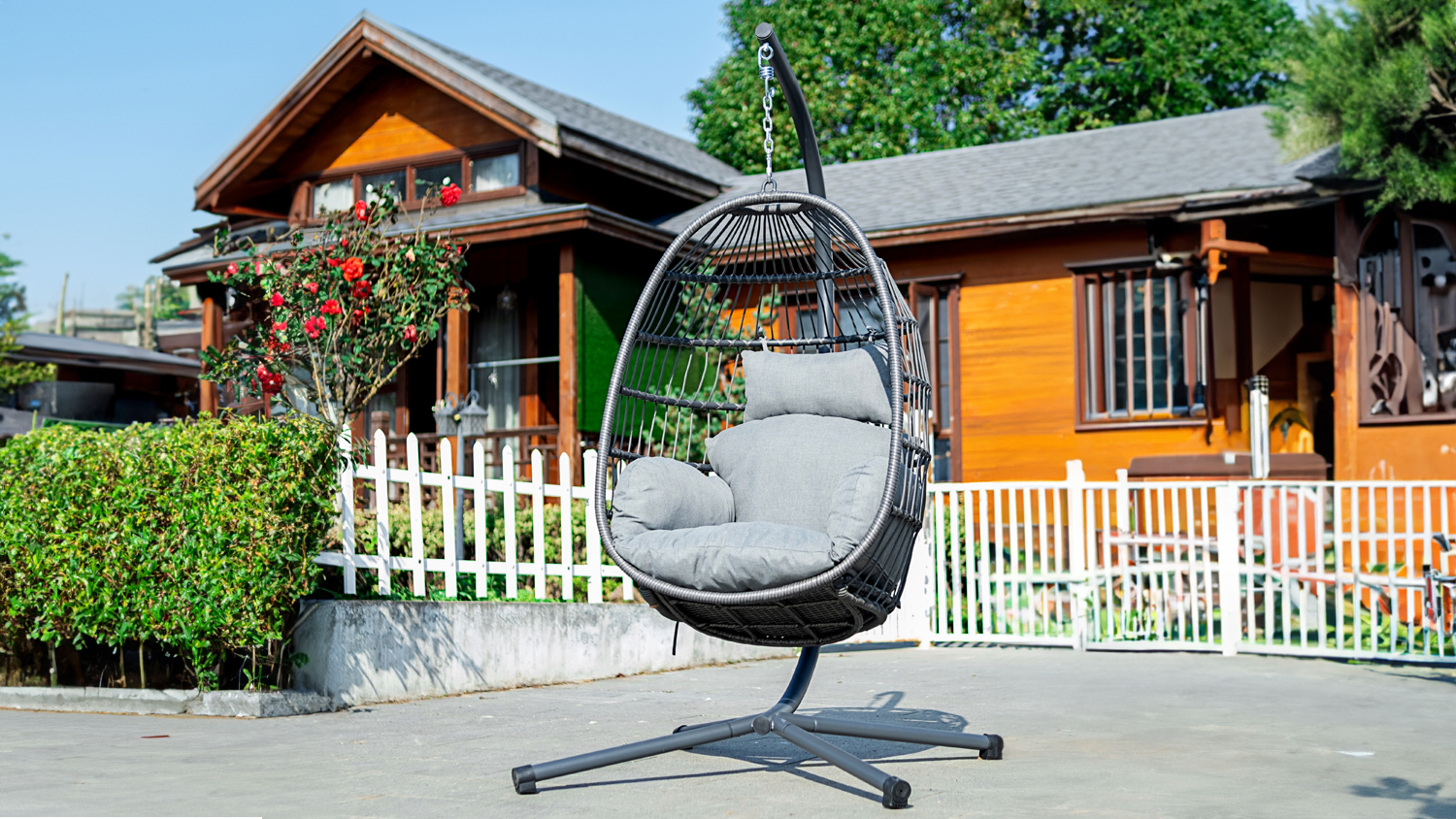 Triple egg swing online chair