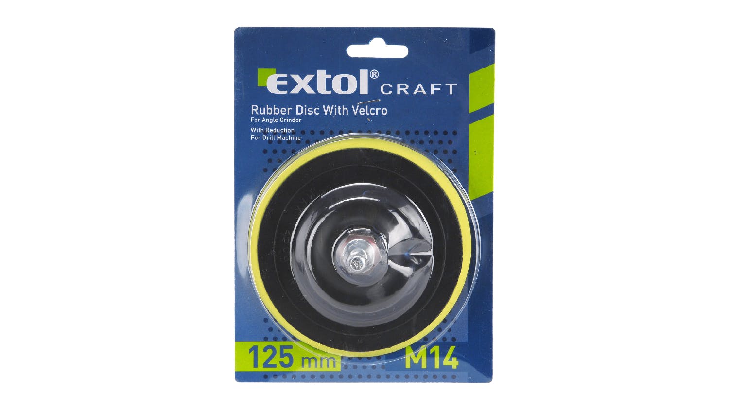 Extol Craft Rigid Carrier Disk with Velcro 125mm