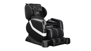 TSB Living Full-Body Massage Chair with Leg Warmer, Transport Wheels - Black