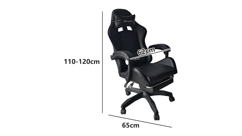 TSB Living Chano Gaming Chair PU Leather - Black