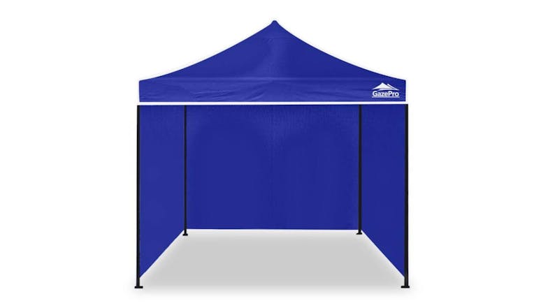 GazePro Silver Lined Pop-Up Gazebo 3 x 3m with Full Wall Kit - Blue