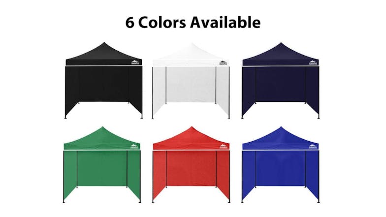 GazePro Silver Lined Pop-Up Gazebo 3 x 3m with Full Wall Kit - Blue